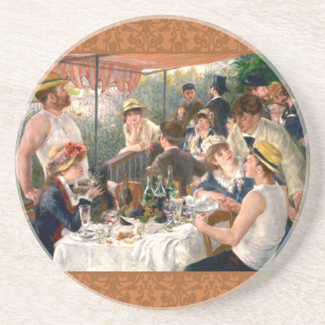 Renoir French Luncheon Boating Party Coaster (Front)