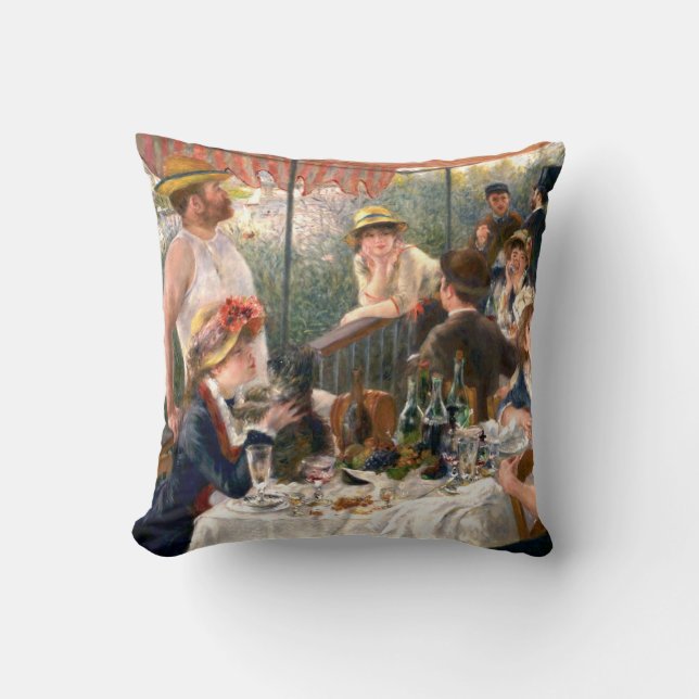 Renoir French Luncheon Boating Party Cushion (Front)