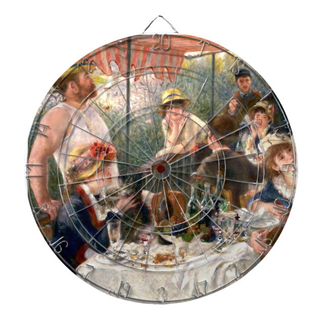 Renoir French Luncheon Boating Party Dartboard (Front)