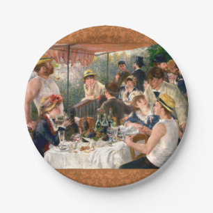 Renoir French Luncheon Boating Party Paper Plate