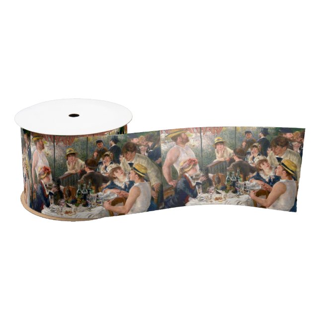 Renoir French Luncheon Boating Party Satin Ribbon (Spool)