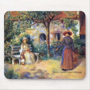 Renoir: Garden Scene in Brittany Mouse Pad