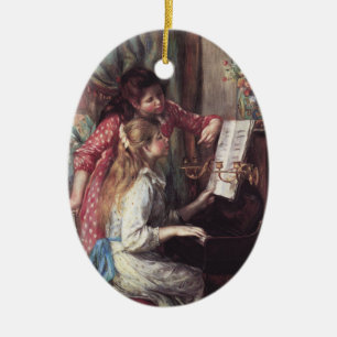 Renoir: Girls at the Piano Ceramic Ornament