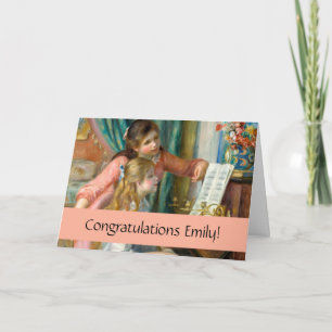 Renoir Girls at the Piano Impressionism Painting Card