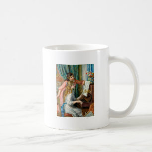 Renoir Girls at the Piano Impressionism Painting Coffee Mug