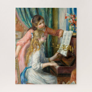 Renoir Girls at the Piano impressionist art Jigsaw Puzzle