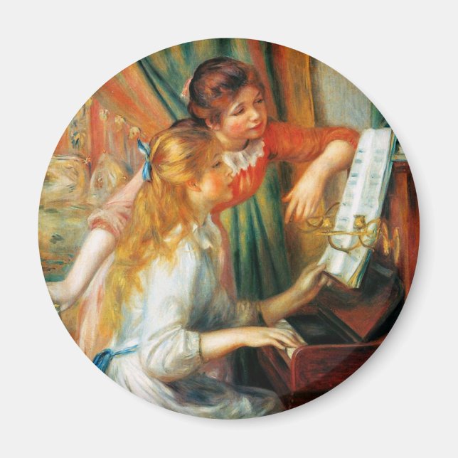 Renoir Girls at the Piano Magnet (Front)