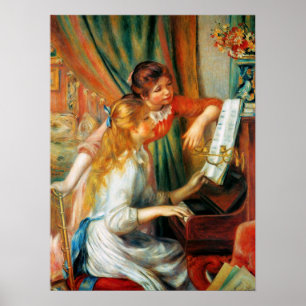 Renoir Girls at the Piano Poster