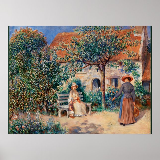 Renoir - In Brittany, famous painting, Poster (Front)