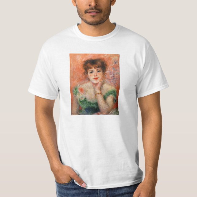 Renoir Jean Samary in a Low Necked Dress T-shirt (Front)