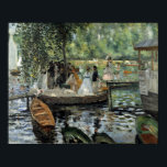 Renoir - La Grenouillère Poster<br><div class="desc">La Grenouillère by Pierre-Auguste Renoir. For more poster-ready images from Zedign Art Series Book 49 "Pierre-Auguste Renoir - Paintings & Drawings Vol 2",  visit https://books.zedign.com/zas/49.html</div>
