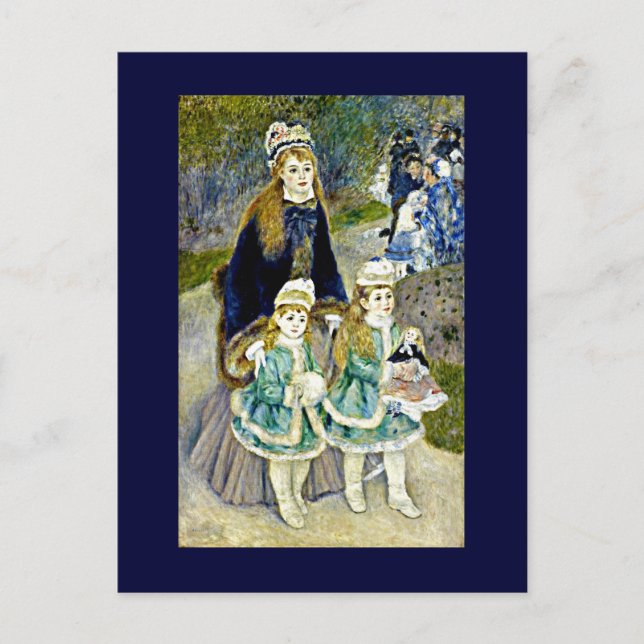 Renoir - La Promenade Postcard (Front)