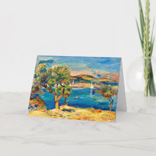 Renoir - L'Estaque, fine art landscape painting Card