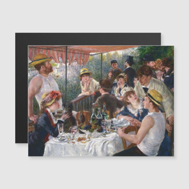 Renoir - Luncheon of Boating Party Magnetic Card (Front/Back)