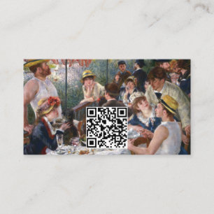 Renoir - Luncheon of Boating Party - QR Code Business Card