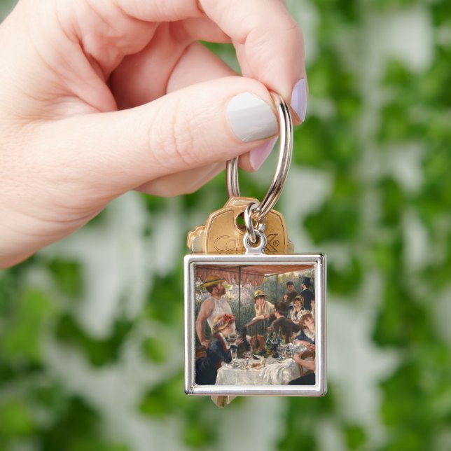 Renoir Luncheon of the Boating Party Fine Art Key Ring (Hand)