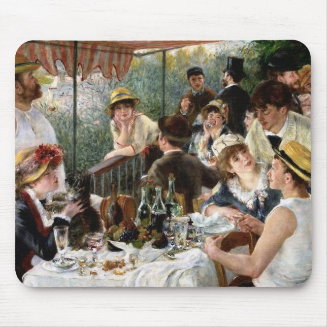 Renoir: Luncheon of the Boating Party Mouse Pad (Front)