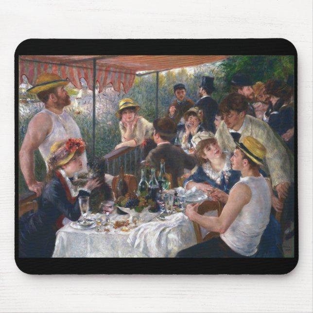 Renoir , “ Luncheon of the Boating Party ” Mouse Pad (Front)