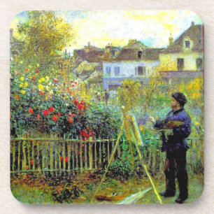 Renoir - Monet Painting in His Garden Coaster