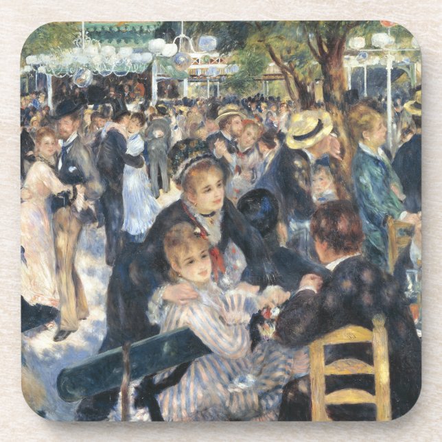 Renoir Moulin Dance Galette Party Coaster (Front)
