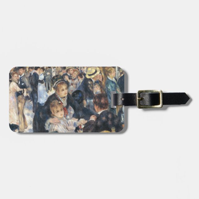 Renoir Moulin Dance Galette Party Luggage Tag (Front Horizontal)
