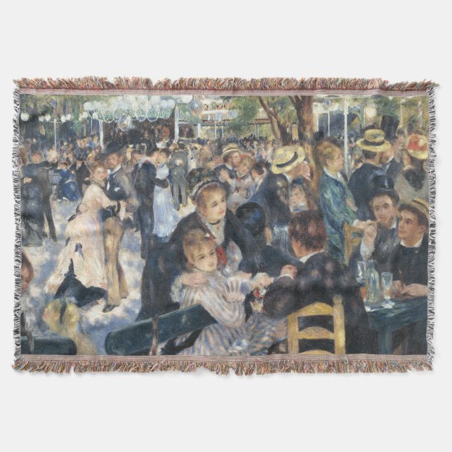 Renoir Moulin Dance Galette Party Throw Blanket (Front)