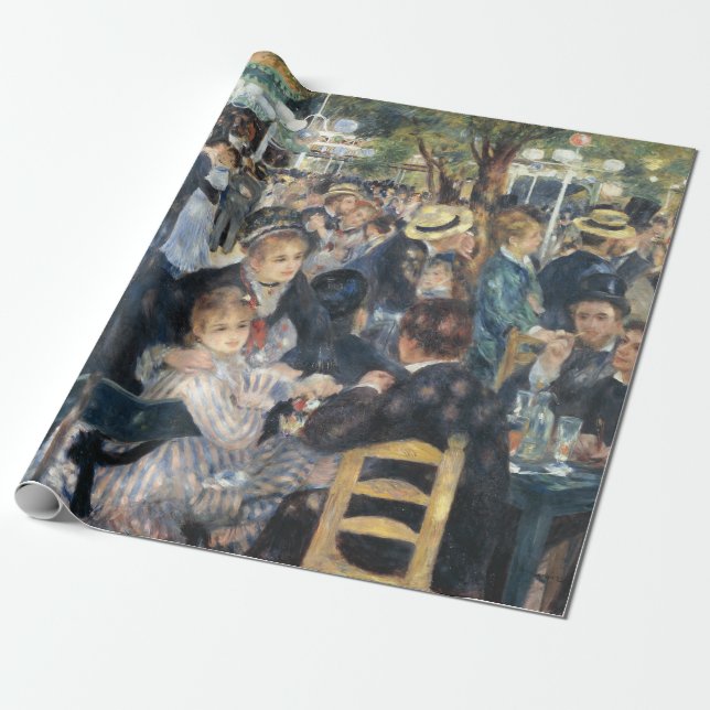Renoir Moulin Dance Galette Party Wrapping Paper (Unrolled)
