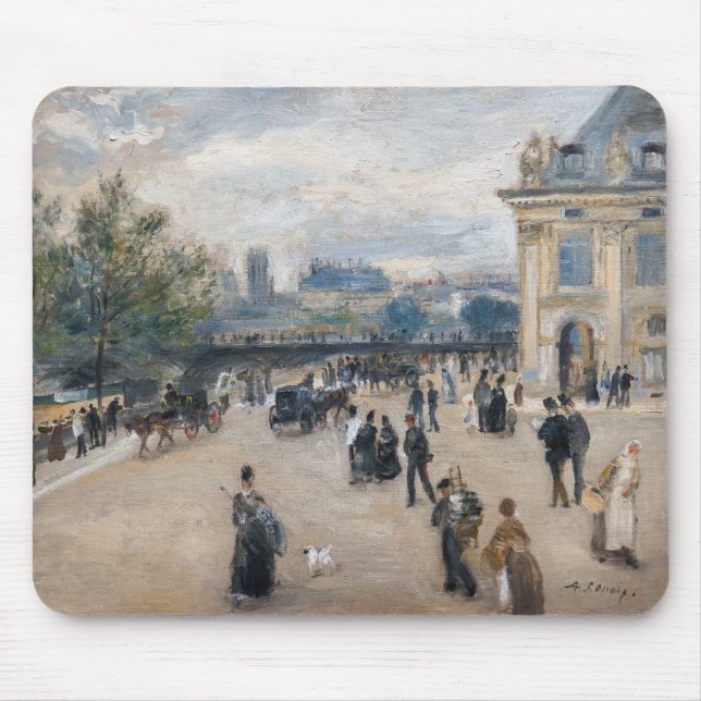 Renoir - Paris, Institut au Quai Malaquais Mouse Pad (Front)