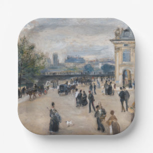 Renoir - Paris, Institut au Quai Malaquais Paper Plate