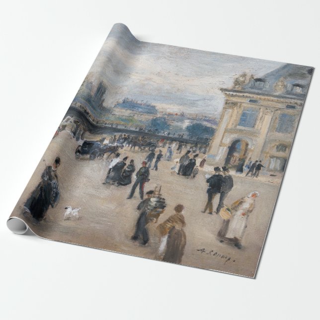 Renoir - Paris, Institut au Quai Malaquais Wrapping Paper (Unrolled)
