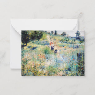 Renoir - Path Leading through Tall Grass Card