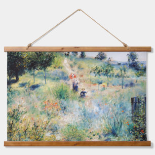 Renoir - Path Leading through Tall Grass Hanging Tapestry