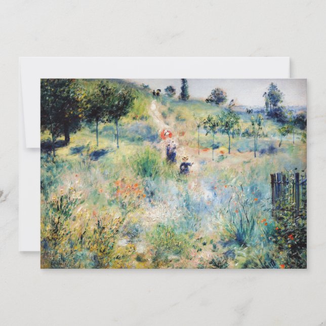 Renoir - Path Leading through Tall Grass Invitation (Front)