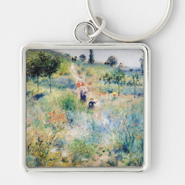 Renoir - Path Leading through Tall Grass Key Ring (Front)