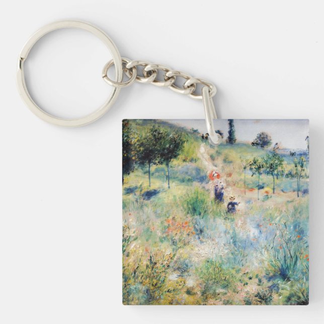 Renoir - Path Leading through Tall Grass Key Ring (Front)