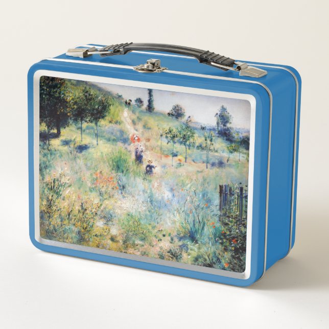 Renoir - Path Leading through Tall Grass Metal Lunch Box (Front)