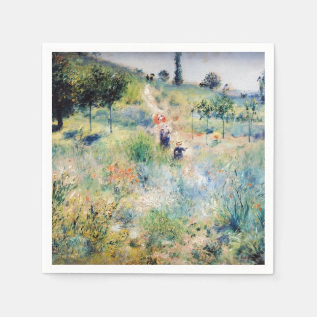 Renoir - Path Leading through Tall Grass Napkin (Front)