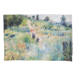 Renoir - Path Leading through Tall Grass Pillowcase