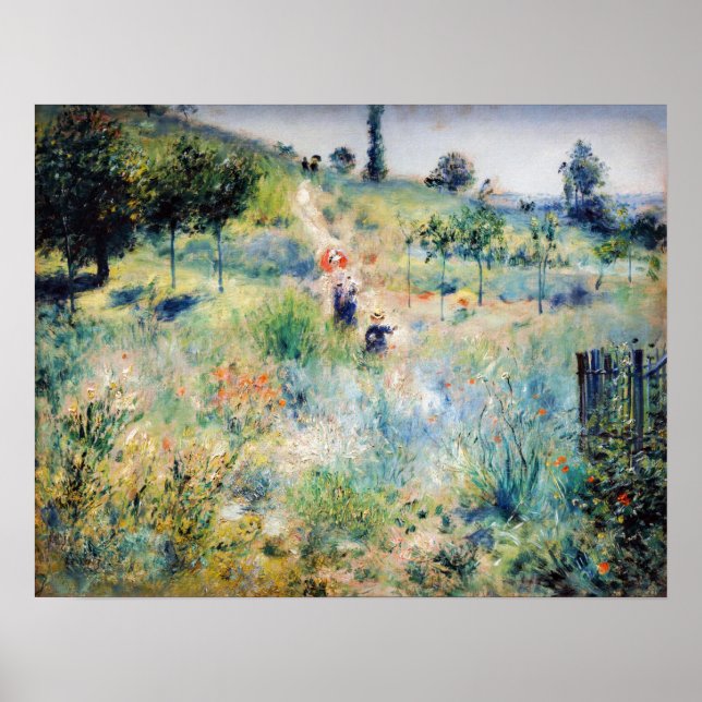 Renoir - Path Leading through Tall Grass Poster (Front)