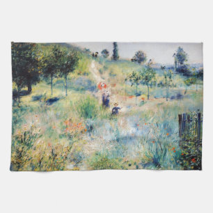 Renoir - Path Leading through Tall Grass Tea Towel