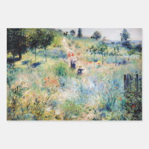 Renoir - Path Leading through Tall Grass Wrapping Paper Sheet
