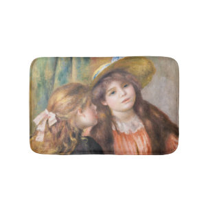 Renoir - Portrait of Two Little Girls Bath Mat