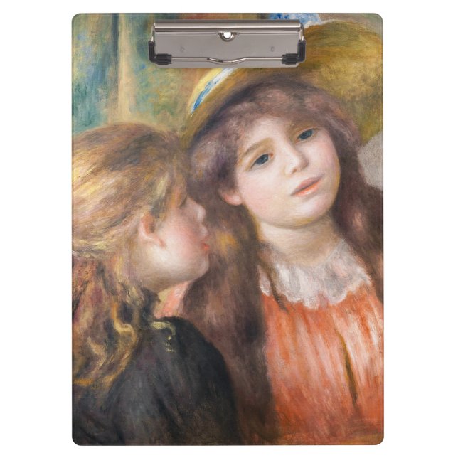 Renoir - Portrait of Two Little Girls Clipboard (Front)