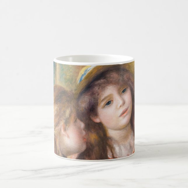 Renoir - Portrait of Two Little Girls Coffee Mug (Center)