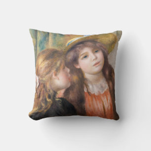 Renoir - Portrait of Two Little Girls Cushion