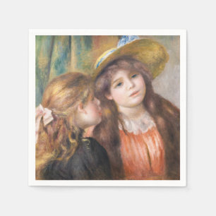 Renoir - Portrait of Two Little Girls Napkin