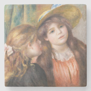 Renoir - Portrait of Two Little Girls Stone Coaster
