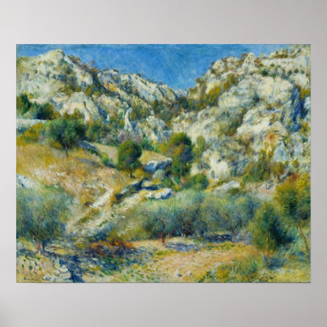 Renoir - Rocky Crags At L'Estaque Poster (Front)