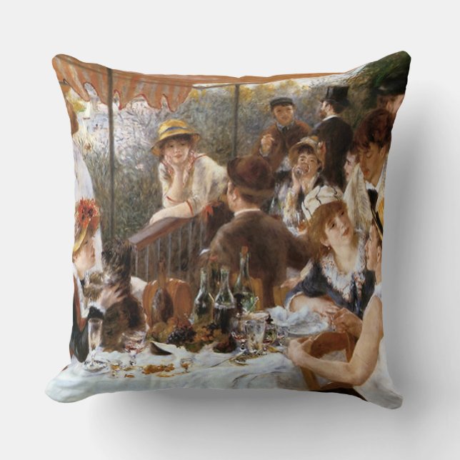 Renoir’s ‘Luncheon of the Boating Party’ Cushion (Front)