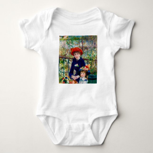 Renoir’s Mother and Child Baby Bodysuit (Front)